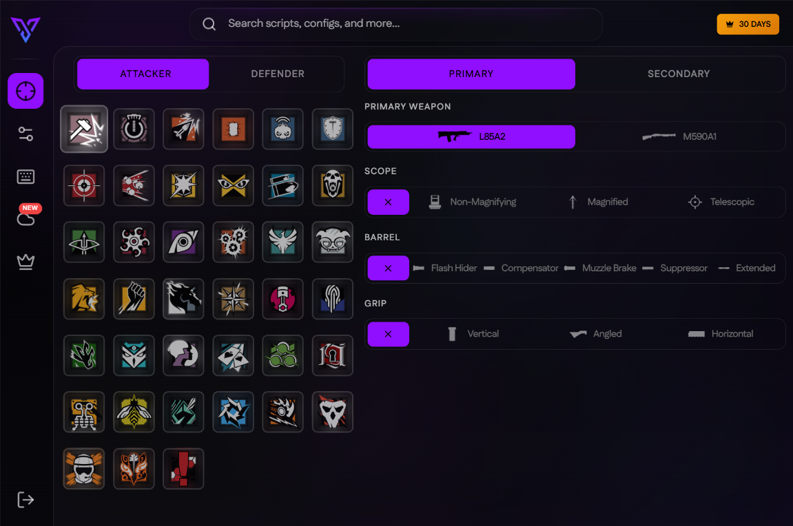 Vex R6 Recoil Script